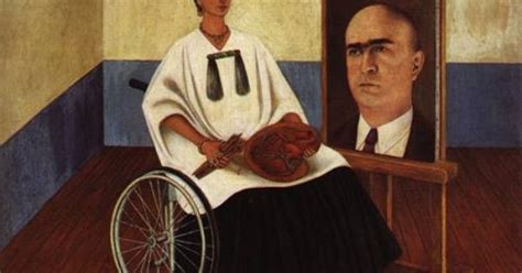 Self Portrait With Portrait Of Dr Farill Or Self Portrait With Dr Juan Farill By Frida