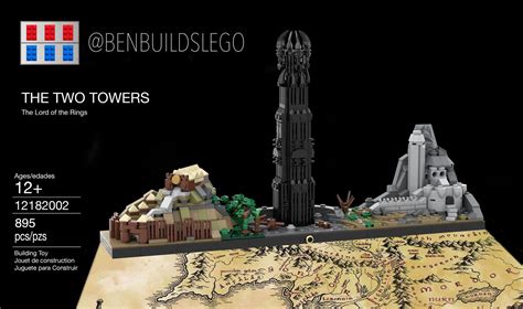 Lego The Lord Of The Rings The Two Towers Skyline Box The Two