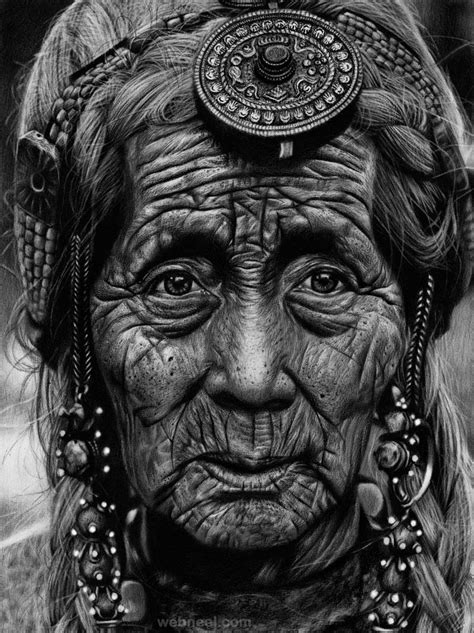 40 Beautiful And Realistic Portrait Drawings For Your Inspiration Part 2