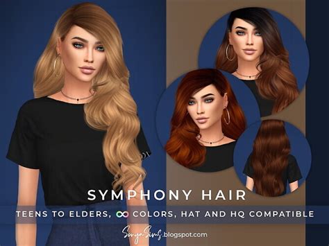 Symphony Hair At Sonya Sims The Sims 4 Catalog