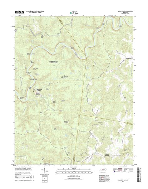 Mytopo Mammoth Cave Kentucky Usgs Quad Topo Map