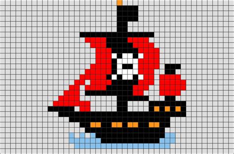 Pirate Ship Pixel Art Brik