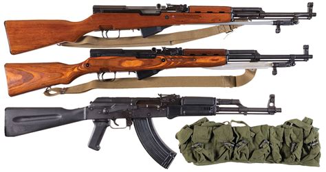 Three Semi Automatic Soviet Style Rifles Ak Sks Rock Island Auction