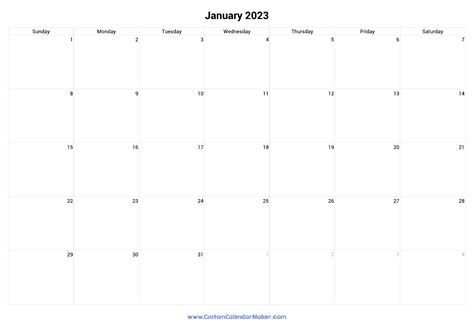 28 Printable Top January 2024 Monthly Calendar Free Downloads