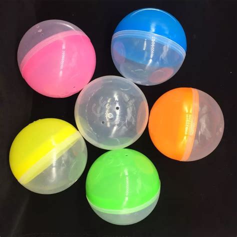 100mm Plastic Capsule Toy Capsules For Vending Empty Half Clear Half