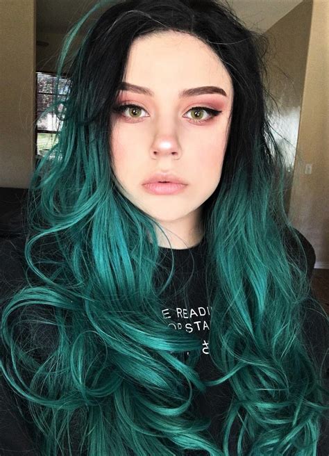 Ombre Green Wig By Lucix Edgy Hair Color Ombre Hair Color Hair Dye