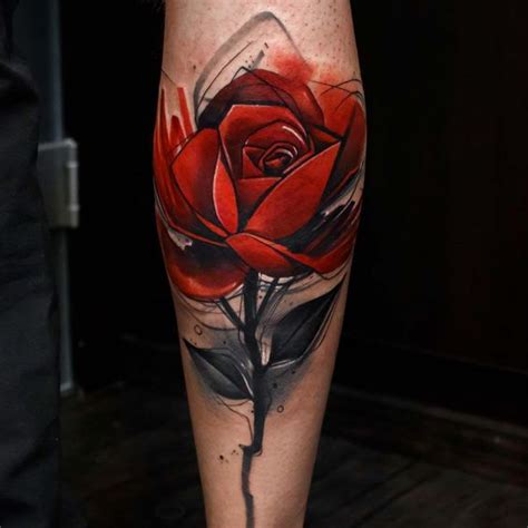 Realistic Red Rose Tattoo Tatuajes De Rosas Rojas Tatuaje De Rosa Roja