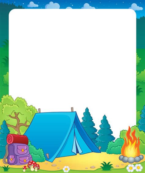 Camping Borders Illustrations Royalty Free Vector Graphics And Clip Art