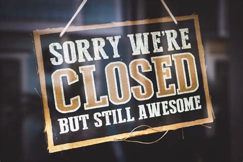 Restaurants temporarily closed due to Coronavirus