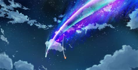 Your Name Kimi No Na Wa Night Clouds Hd Wallpapers Desktop And