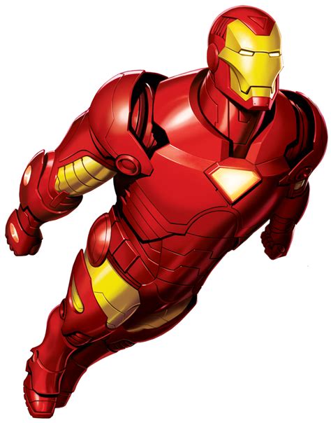 Ilustração Superhero Iron Man Homem De Ferrro Png