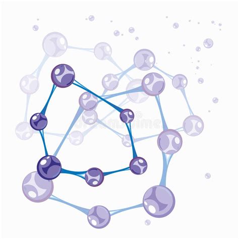 Estructuras moleculares ilustración del vector Ilustración de