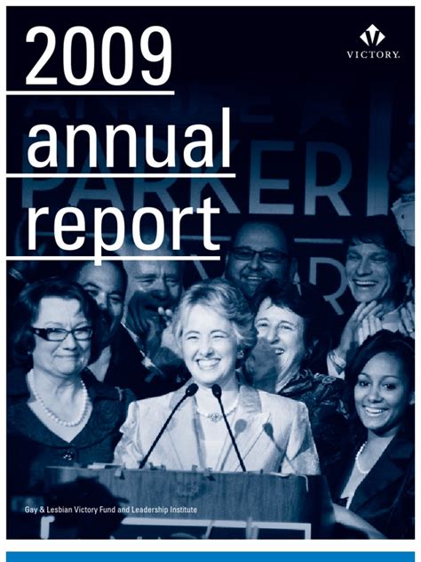 2009 Annual Report Gay And Lesbian Victory Fund And Leadership Institute Pdf Coming Out