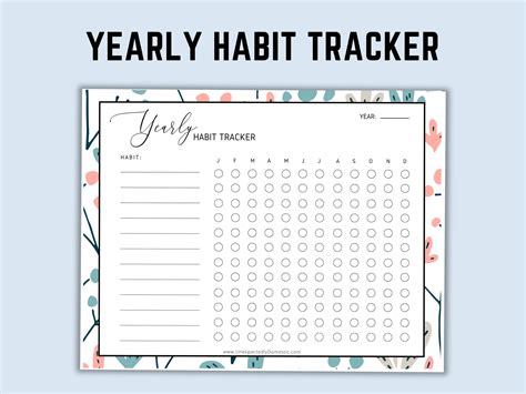 Habit Tracker Printable Bundle Weekly Habit Tracker Etsy