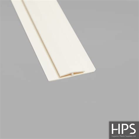 10 Foot 3050mm Pvc H Section Joining Strip Pastel Cream