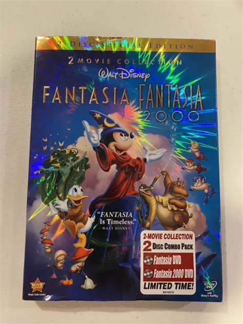 Walt Disney Fantasia And Fantasia 2000 Special Edition Slipcover 2 Dvd