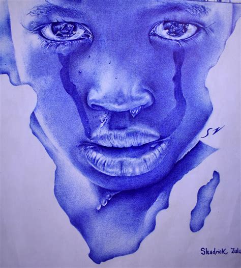Crying Child Cry Drawing African Children Children Sketch