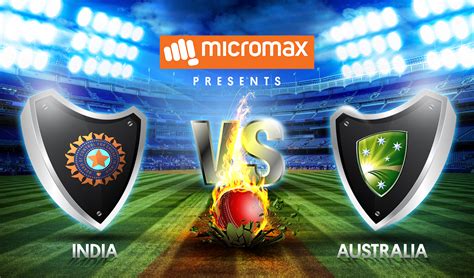 India Vs Australia Cricket Match Poster Design On Behance
