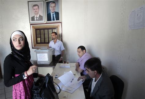 Syrians Vote In Parliamentary Election The New York Times