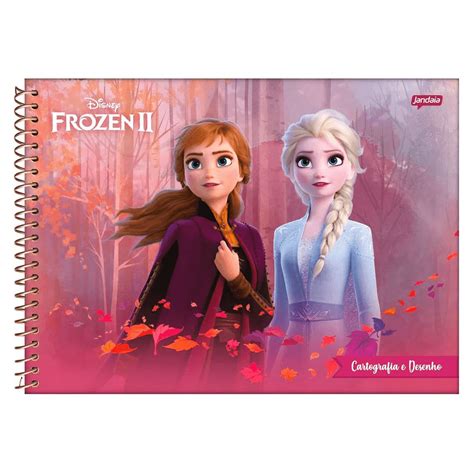 Caderno 96 Folhas Frozen Ii Jandaia Nivalmix