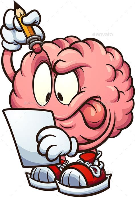 Thinking Brain Cartoon Brain Brain Drawing Cartoon Clip Art