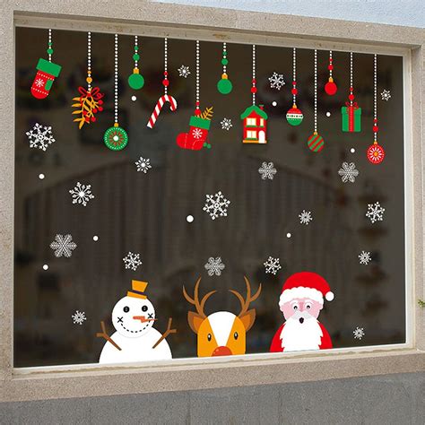 ¡en nuestra colección de invierno santa claus viene a la ciudad! Decorar las ventanas con vinilos navideños | Decoracion ...