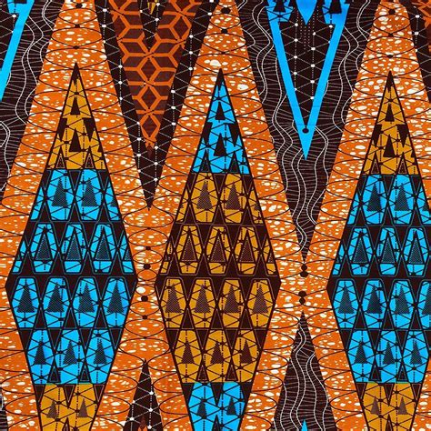Boldly Colored African Wax Print Fabric From Ghana Wax Print African