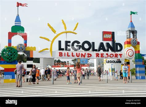 Main Entrance To Legoland Billund Resort Opened 1968 In Billund