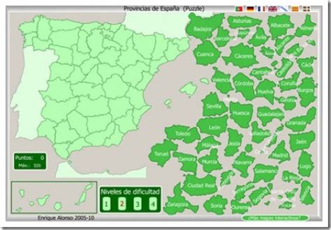 Puzzle Interactivo Provincias De EspaÑa Comunidades De Aprendizaje