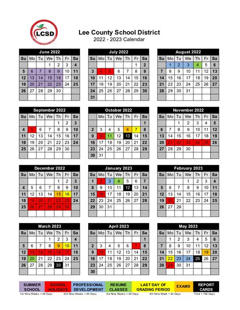 2023 2023 Lee County School Calendar Get Calendar 2023 Update