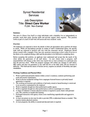 The employee is occasionally required to. 10 Printable job description format pdf Templates ...