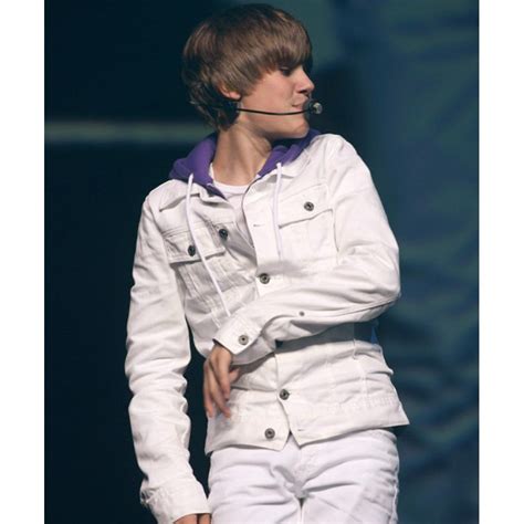 Justin Bieber White Jacket In Uk Usa Canada And Australia Free Shipping