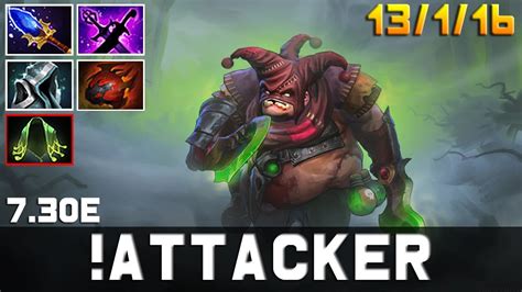 attacker pudge mid [13 1 16] ranked match dota 2 pro mmr gameplay update patch 7 30e youtube