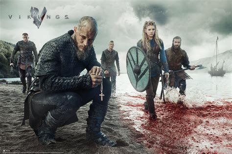 Poster Vikings Blood Lanscape Wall Art Ts And Merchandise