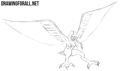 How To Draw A Harpy