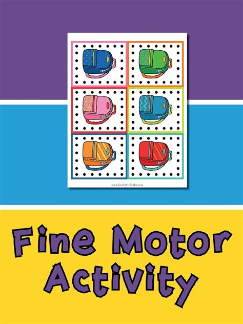 Printable Fine Motor Activity Your Preschoolers Will Love Punching The