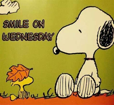 Smile On Wednesday Quotes Quote Snoopy Wednesday Hump Day Wednesday