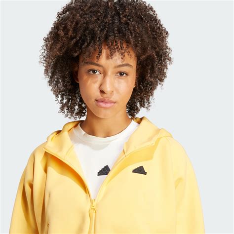 Adidas Adidas Z N E Full Zip Hoodie Yellow Adidas Uae