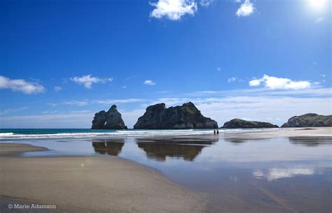 Wharariki Beach At The Top Of The South Island Nz New Zealand
