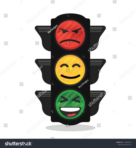 Traffic Light Emoji Stock Vector Royalty Free 1176850699 Shutterstock