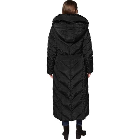 Steve Madden Long Puffer Coat For Women Fleece Lined Warm Winter Maxi