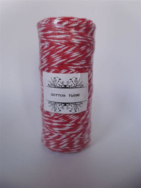 Bakers Twine Red And White 8 Ply 100 Cotton Whole Etsy Bakers