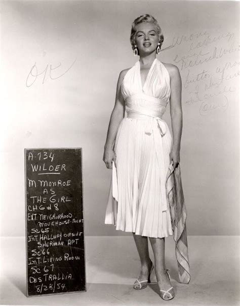 Marilyn Monroe Costume Tests For The Seven Year Itch 1954