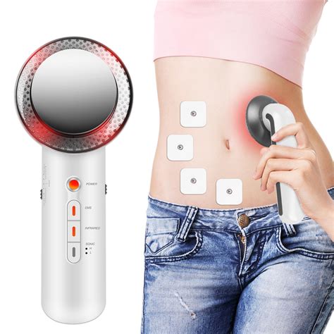 face reduction 3 in 1 ems infrared ultrasonic body massager anti cellulite fat burner weight