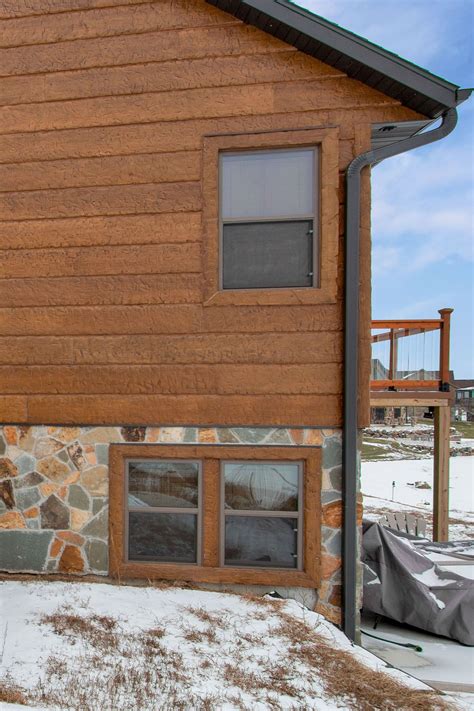 Log siding on a mobile home. Are you looking to build a getaway cabin, but you don't ...