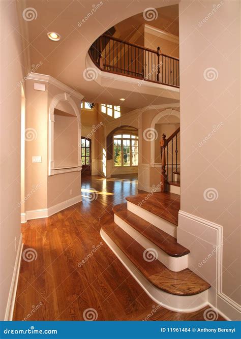 Model Luxury Home Interior Hallway With Stairs Stock Photo Image Of