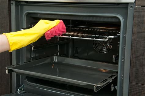 Open the door and wipe off any loose bits of grime with a damp microfiber cloth.pour the baking soda in the bowl.slowly add water to the baking soda to make a paste. 3 Super Easy Ways To Clean Your Oven