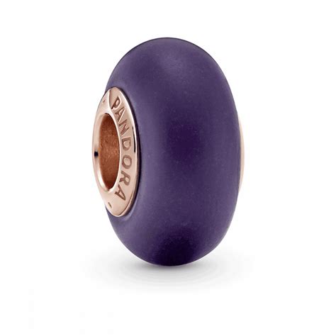 Pandora Matte Purple Murano Glass Charm 789547c00 Francis And Gaye Jewellers
