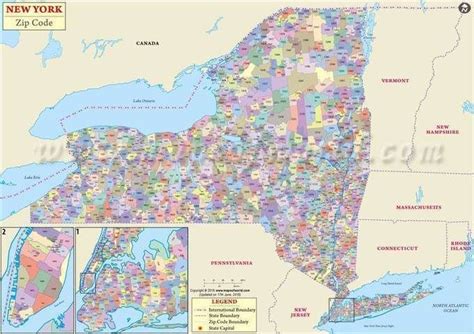 New York Zip Code Map New York Postal Code Maps Maker Mapa