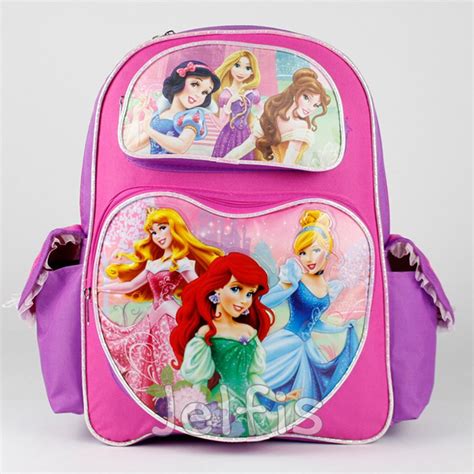 Disney Princess Backpack Pretty Princesses 16 Large Girls School